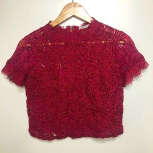 Zara Lacey Crop top